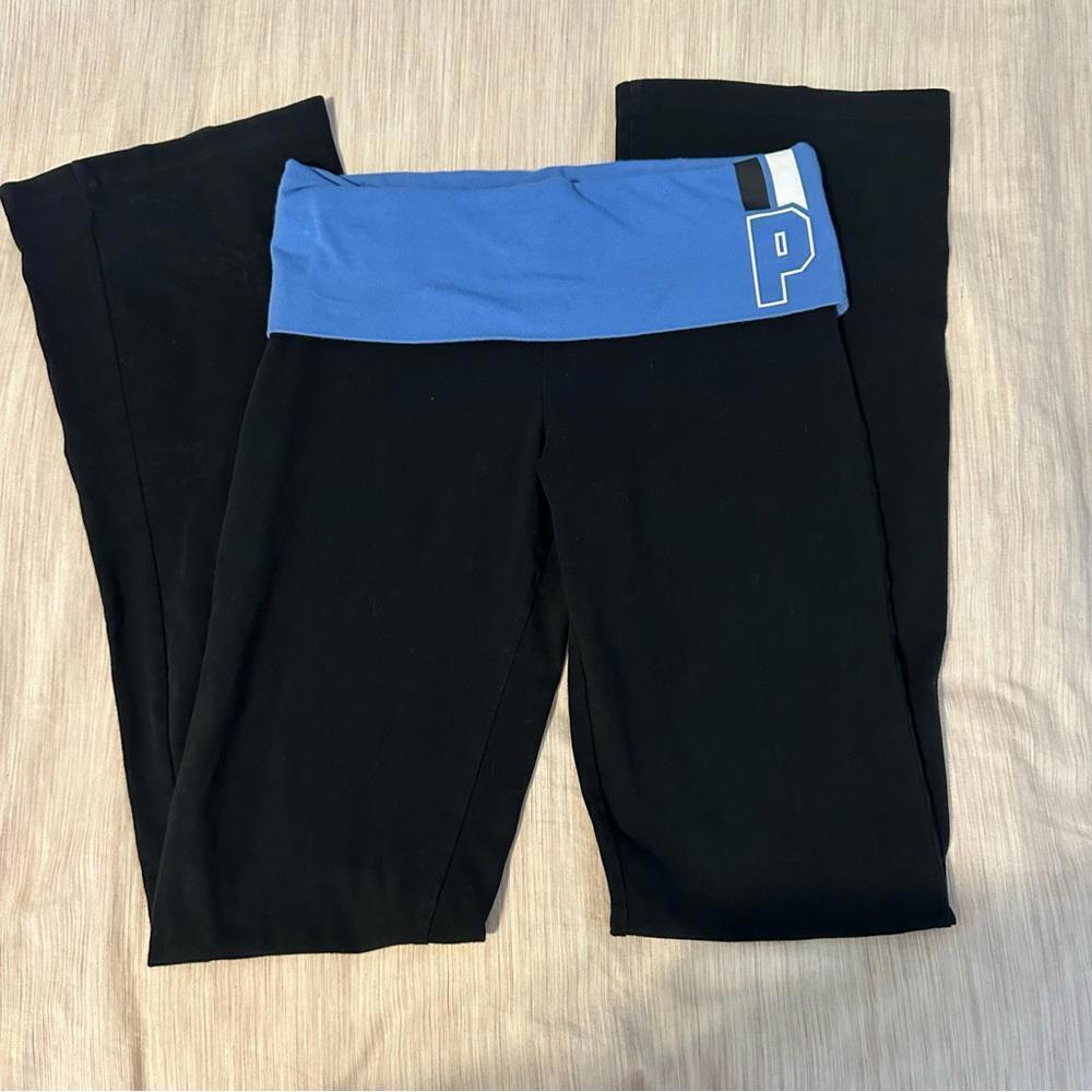 Y2K PINK Victoria's Secret Foldable Waist Flare Yoga Pants